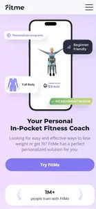 FitMe — FitMe landing page