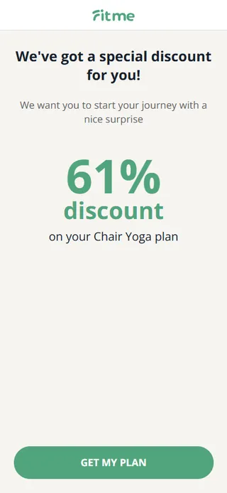 FitMe — Special-discount interstitial