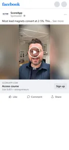 ScoreApp — "Most lead magnets convert at 2-5%" video ad