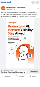 Ubersuggest — "Understand AI. Increase Visibility. Stay Ahead."