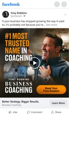 Tony Robbins — "Better Strategy. Bigger Results." ad
