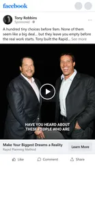 Tony Robbins — "Make Your Biggest Dreams a Reality" ad