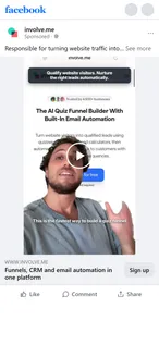 Vlad Gozman in a involve.me ad