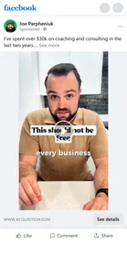 Acquisition.com — Creator paid-partnership testimonial