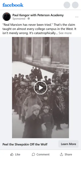 Peterson Academy — “Real Marxism has never been tried.”