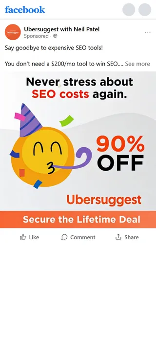 Ubersuggest — "Say goodbye to expensive SEO tools!"