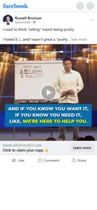 Prime Mover — The same "selling meant being pushy" copy on a video