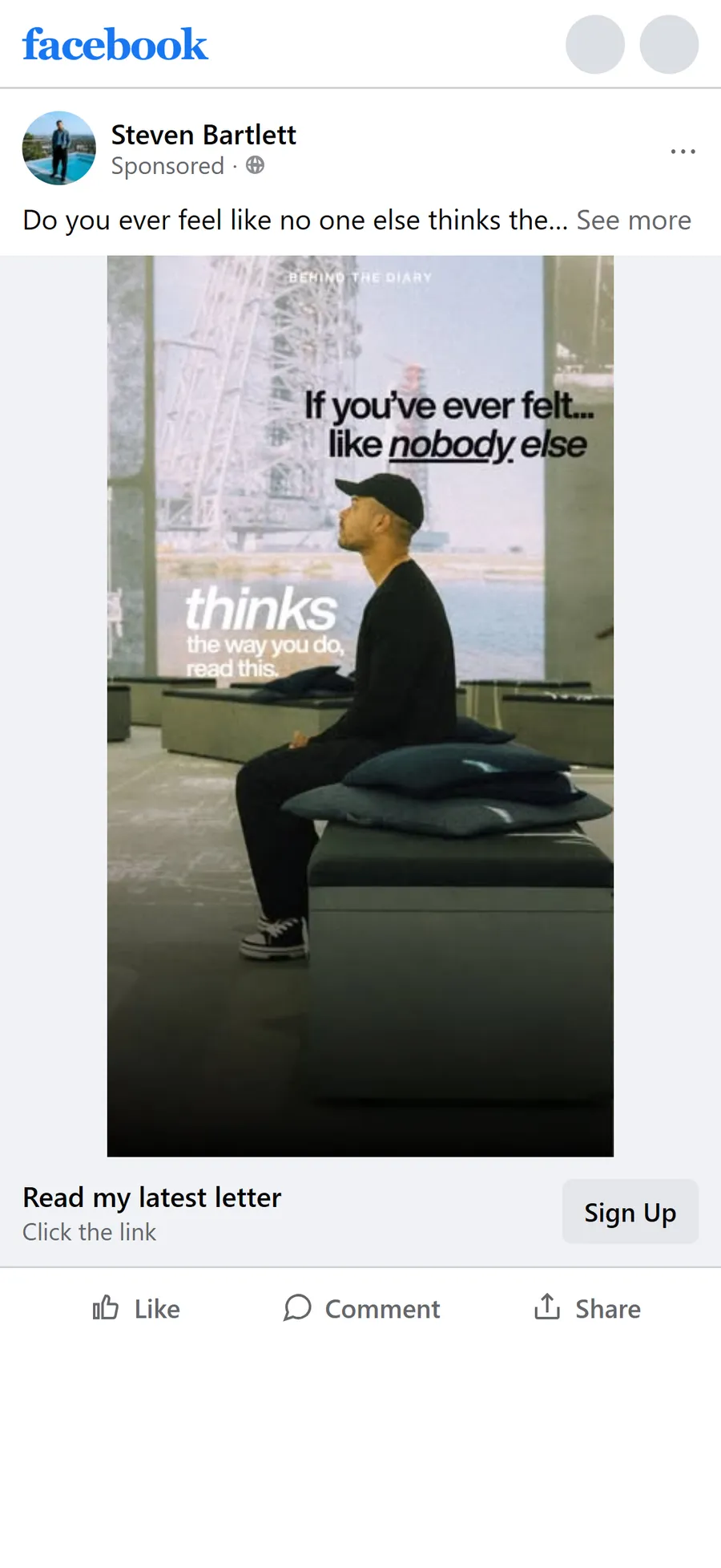 The Diary Of A CEO — “Do you ever feel like no one else thinks the way you do?” (mobile)