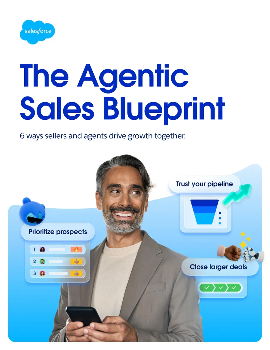 Salesforce — The next report: the Agentic Sales Blueprint (screen 1)