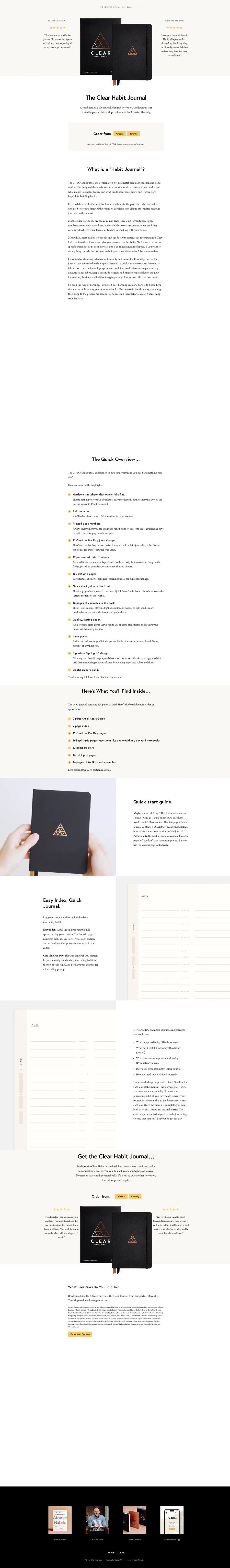 James Clear — The Clear Habit Journal (mobile)
