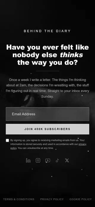 The Diary Of A CEO — Behind the Diary: “Join 450K subscribers”