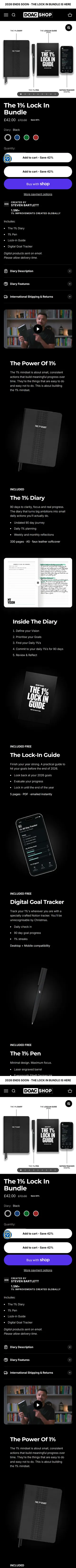 The Diary Of A CEO — The 1% Lock In Bundle, £42 “save 42%”