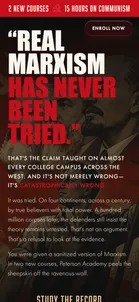 Peterson Academy — “Real Marxism has never been tried.”