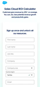 Salesforce — The gate: the same eight fields