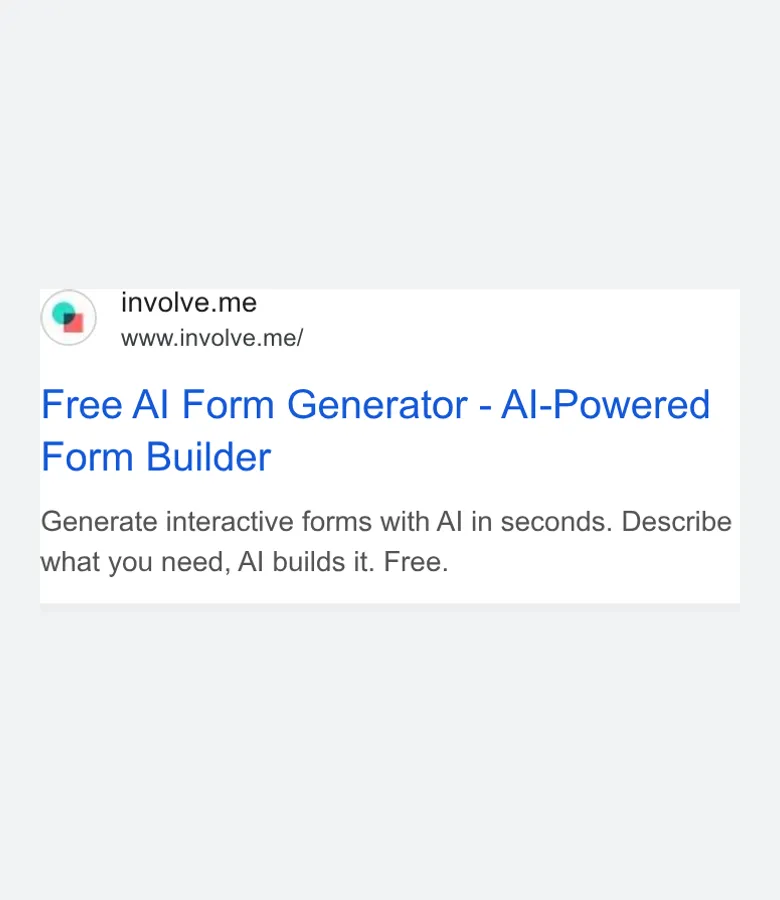 involve.me — Google ads (search, display and YouTube) (screen 5)