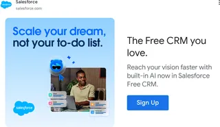 Salesforce — “The Free CRM you love.”