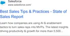 Salesforce — Google: the report sold as sales tips