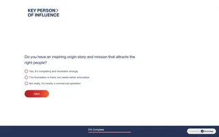 Dent Global — The scorecard: about thirty scored questions, then six that sort you