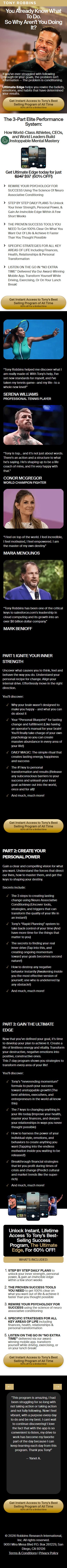 Tony Robbins — "You Already Know What To Do. So Why Aren't You Doing It?" (mobile)