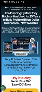 Tony Robbins — "The Planning System Tony Robbins Has Used for 25 Years to Build Multiple Billion-Dollar Businesses"