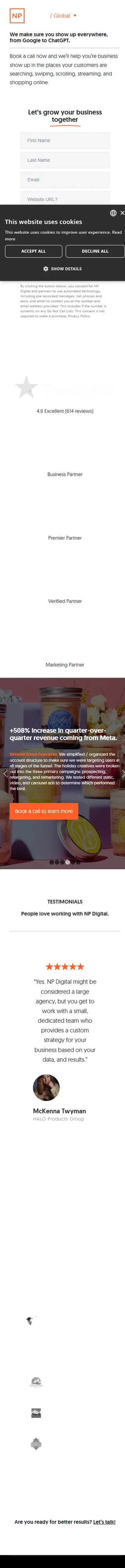 NP Digital — "We make sure you show up everywhere, from Google to ChatGPT"
