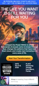 Tony Robbins — "The Life You Want Is Still Waiting for You"
