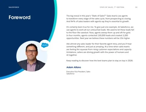 Salesforce — LinkedIn: three pages of the report in the feed (screen 2)