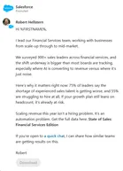 Salesforce — LinkedIn: an InMail signed by a salesperson