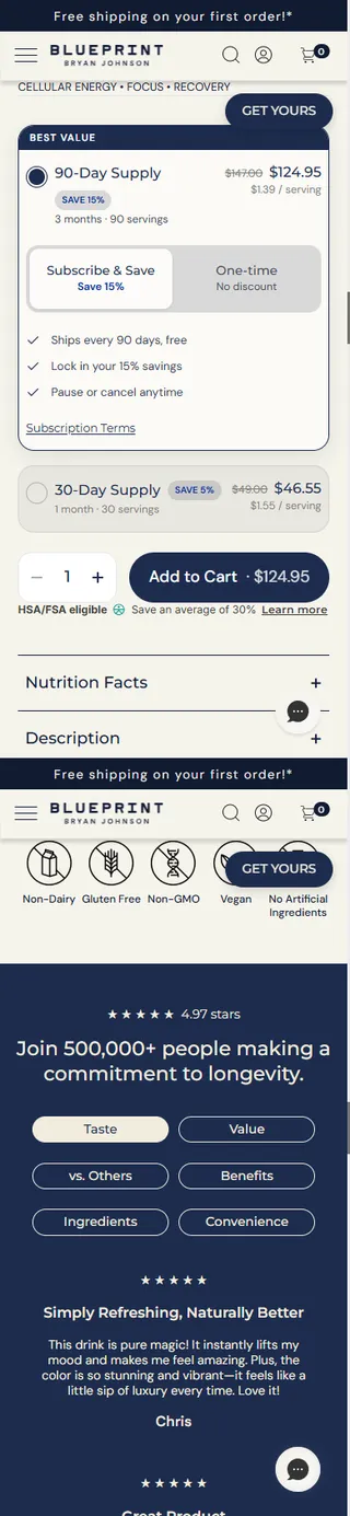 Blueprint — The buy box — 90-day default