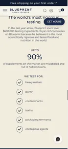 Blueprint — "The world's most rigorous testing"