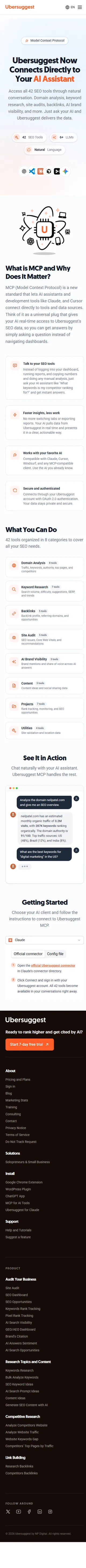 Ubersuggest — Ubersuggest MCP Server