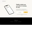 James Clear — Newsletter opt-in