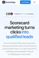 ScoreApp — "Scorecard marketing turns clicks into qualified leads", with the book