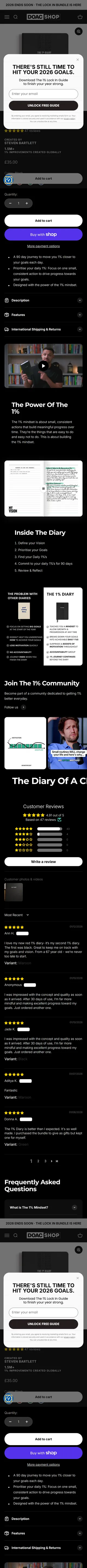 The Diary Of A CEO — The 1% Diary, £35