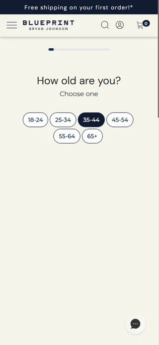 Blueprint — Protocol quiz (11 screens, Okendo)
