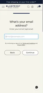 Blueprint — Email capture — optional