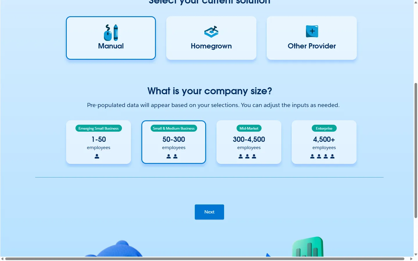 Salesforce — Two clicks: what you use, how big you are (screen 3)