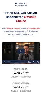 Dent Global — "Stand Out, Get Known, Become the Obvious Choice" live workshop